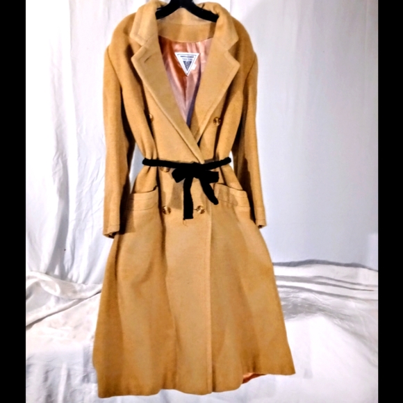 Marvin Richards Jackets & Blazers - Stunning! Vintage Marvin Richards for Lord & Taylor tan wool coat 14